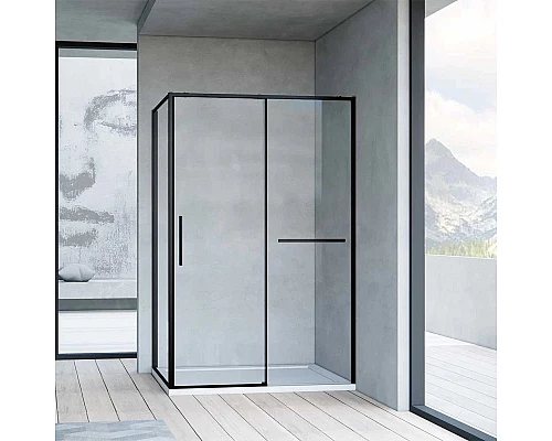 Душевой уголок 100x90 см Vincea Slim Soft VSR-1SS9010CLB прозрачное