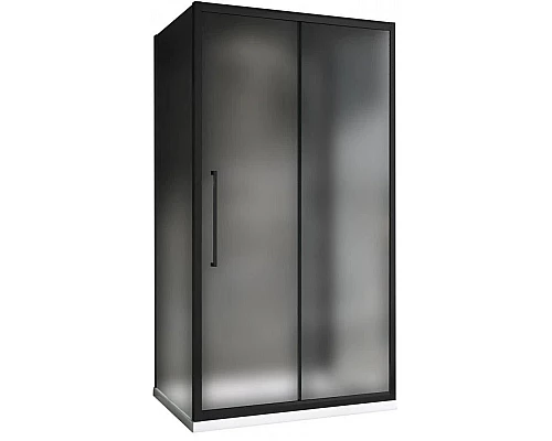 Приобрести Душевой уголок 100х90 см Abber Schwarzer Diamant AG30100BMH-S90BM-S90BM матовое в магазине сантехники Santeh-Crystal.ru