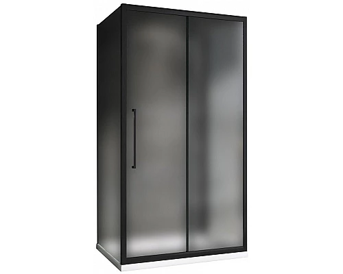 Приобрести Душевой уголок 150х70 см Abber Schwarzer Diamant AG30150BMH-S70BM-S70BM матовое в магазине сантехники Santeh-Crystal.ru