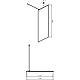 Купить Неподвижная перегородка 119,5х200 см Ambassador Walk-in 15032216 тонированное в магазине сантехники Santeh-Crystal.ru