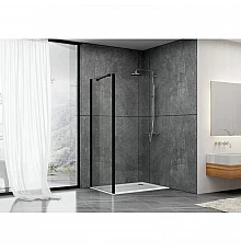 Неподвижная перегородка 89,5 см Abber Schwarzer Diamant AG90BS прозрачное