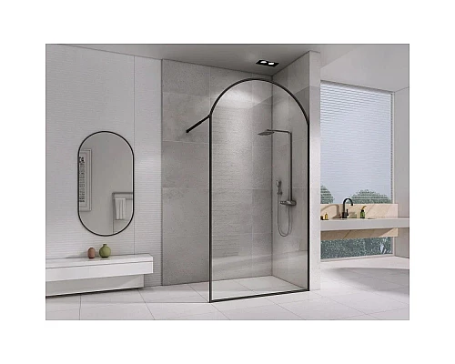 Заказать Неподвижная перегородка 100 см Abber Immer Offen AG64100BN прозрачное в магазине сантехники Santeh-Crystal.ru