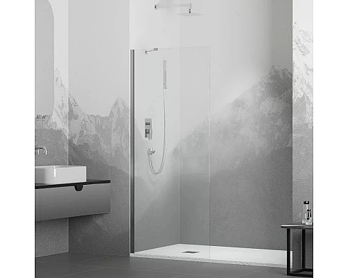Купить Неподвижная перегородка 80 см RGW WA-102 Walk-in 351010208-11 прозрачное в магазине сантехники Santeh-Crystal.ru