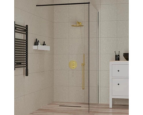 Купить Неподвижная перегородка 110 см Paini PAINI-WalkIN110F прозрачное в магазине сантехники Santeh-Crystal.ru