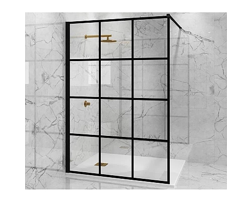 Приобрести Неподвижная перегородка 110 см Paini PAINI-WalkIN110G прозрачное в магазине сантехники Santeh-Crystal.ru