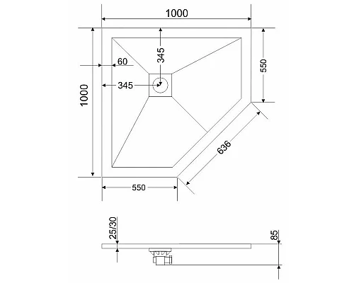 Купить Панель для поддона 100х100 см Grossman Strong GR-S21001001D в магазине сантехники Santeh-Crystal.ru