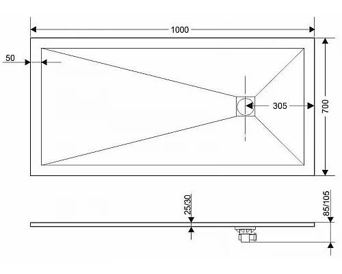 Приобрести Панель для поддона 100х70 см Grossman Strong GR-S2701001Q в магазине сантехники Santeh-Crystal.ru