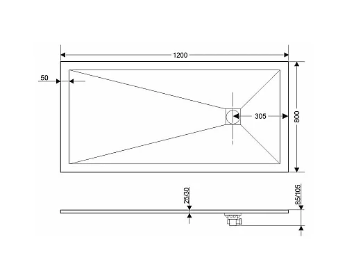 Заказать Панель для поддона 120х80 см Grossman Strong GR-S2801201Q в магазине сантехники Santeh-Crystal.ru