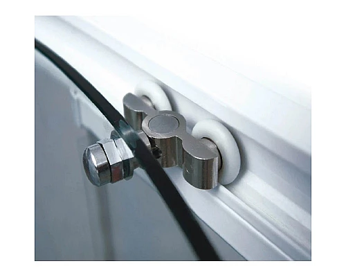 Купить Душевая раздвижная дверь Ravak Rapier NRDP2 110 R белый Transparent 0NND010PZ1 в магазине сантехники Santeh-Crystal.ru