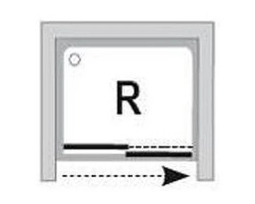Купить Душевая раздвижная дверь Ravak Rapier NRDP2 120 R сатин Transparent 0NNG0U0PZ1 в магазине сантехники Santeh-Crystal.ru