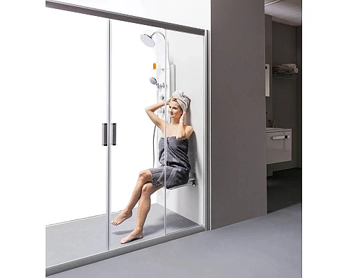 Купить Душевые раздвижные двери Ravak Rapier NRDP4 190 сатин Transparent 0ONL0U00Z1 в магазине сантехники Santeh-Crystal.ru