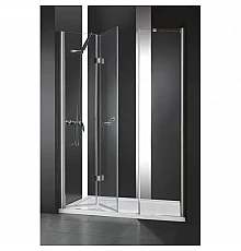 Душевая дверь складная Cezares Elena 160 см текстурное стекло ELENA-W-BS-13-60+50/50-P-Cr-L