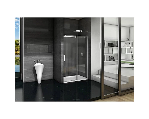 Заказать Душевая дверь 130 см Good Door Galaxy WTW-130-C-CH прозрачное в магазине сантехники Santeh-Crystal.ru