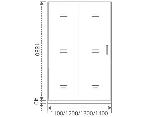 Приобрести Душевая дверь 110 см Good Door Latte WTW-110-C-WE прозрачное в магазине сантехники Santeh-Crystal.ru