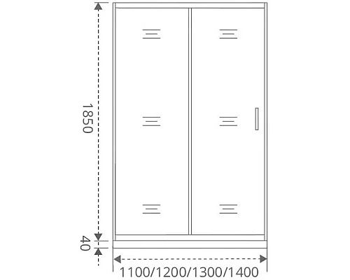 Заказать Душевая дверь 120 см Good Door Latte WTW-120-G-WE grape в магазине сантехники Santeh-Crystal.ru