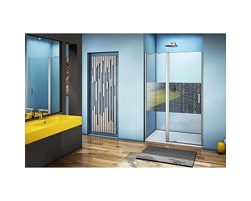 Приобрести Душевая дверь 130 см Good Door Fantasy WTW-130-F-CH прозрачный с рисунком в магазине сантехники Santeh-Crystal.ru