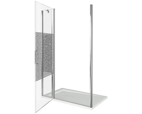 Приобрести Душевая дверь 140 см Good Door Fantasy WTW-140-F-CH прозрачный с рисунком в магазине сантехники Santeh-Crystal.ru