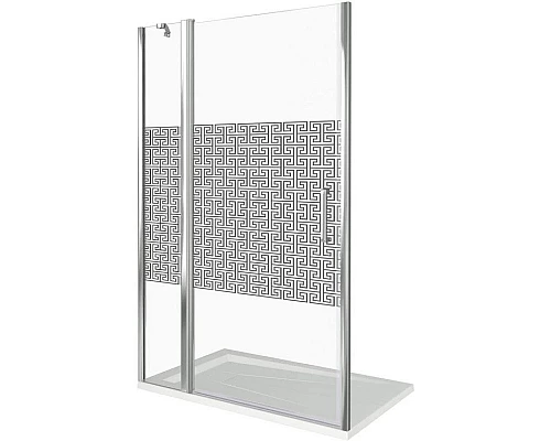 Приобрести Душевая дверь 140 см Good Door Fantasy WTW-140-F-CH прозрачный с рисунком в магазине сантехники Santeh-Crystal.ru