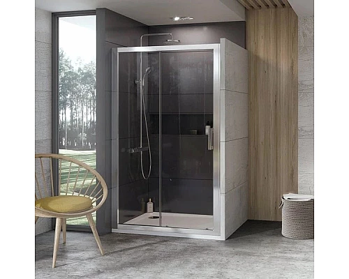 Приобрести Душевая дверь 110 см Ravak 10° 10DP2 0ZVD0C00Z1 блестящий прозрачное в магазине сантехники Santeh-Crystal.ru