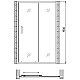 Купить Душевая дверь 170 см Gemy Victoria S30191G прозрачное в магазине сантехники Santeh-Crystal.ru