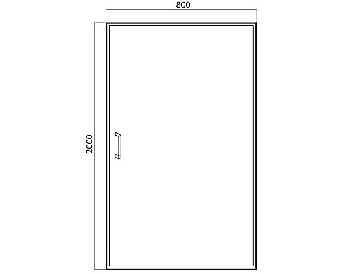 Заказать Душевая дверь 80 см Bravat Drop BD080.4110A прозрачное в магазине сантехники Santeh-Crystal.ru