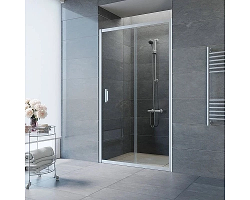 Заказать Душевая дверь 100 см Vegas Glass ZP 100 07 01 прозрачное в магазине сантехники Santeh-Crystal.ru