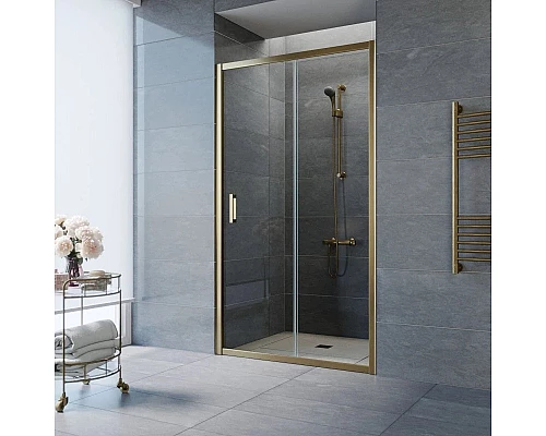 Купить Душевая дверь 110 см Vegas Glass ZP 110 05 01 прозрачное в магазине сантехники Santeh-Crystal.ru