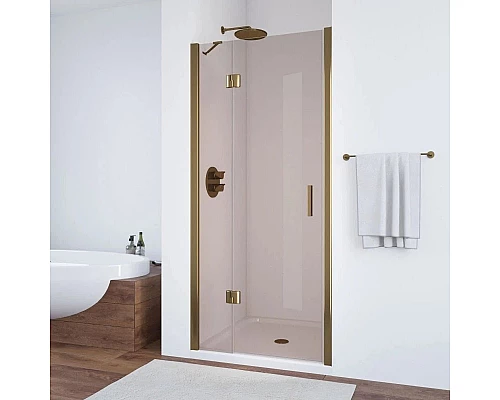 Купить Душевая дверь 110 см Vegas Glass AFP 110 05 05 L бронза в магазине сантехники Santeh-Crystal.ru