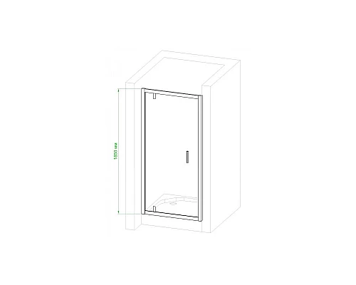 Купить Душевая дверь 90 см Royal Bath RB90HV-T-CH прозрачное в магазине сантехники Santeh-Crystal.ru