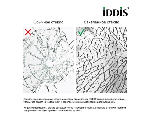 Заказать Душевая дверь 120 см IDDIS Zodiac ZOD6CS2i69 прозрачное в магазине сантехники Santeh-Crystal.ru