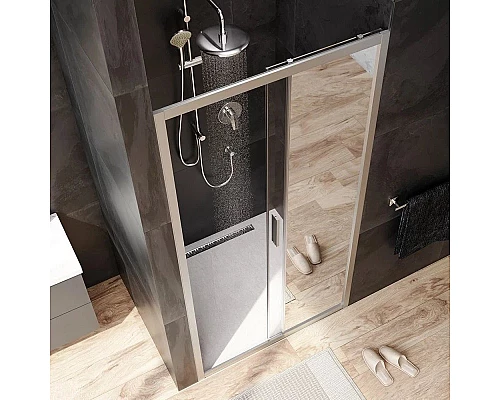 Приобрести Душевая дверь 100 см Am.Pm Gem W90G-100-1-195MMir зеркальное в магазине сантехники Santeh-Crystal.ru