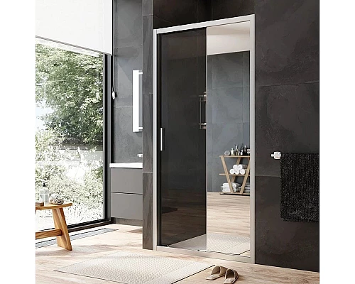 Приобрести Душевая дверь 100 см Am.Pm Gem W90G-100-1-195MMir зеркальное в магазине сантехники Santeh-Crystal.ru