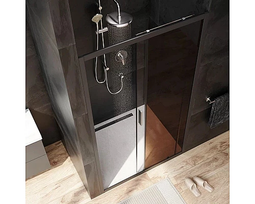 Приобрести Душевая дверь 110 см Am.Pm Gem W90G-110-1-195BBr бронза в магазине сантехники Santeh-Crystal.ru
