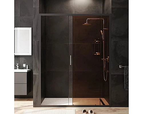 Приобрести Душевая дверь 150 см Am.Pm Gem W90G-150-1-195BBr бронза в магазине сантехники Santeh-Crystal.ru
