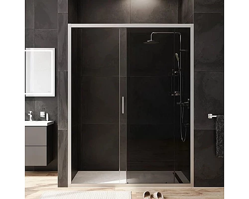 Приобрести Душевая дверь 150 см Am.Pm Gem W90G-150-1-195MG тонированное в магазине сантехники Santeh-Crystal.ru