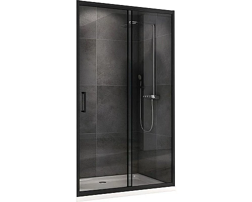 Заказать Душевая дверь 120 см Abber Schwarzer Diamant AG30120B прозрачное в магазине сантехники Santeh-Crystal.ru