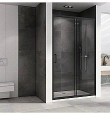 Душевая дверь 120 см Abber Schwarzer Diamant AG30120B прозрачное