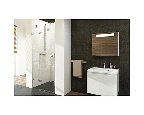 Купить Душевая дверь 80 см Ravak Brilliant BSD2 A-L + B SET L 0UL4AA00Z1 + D01000A084 прозрачное в магазине сантехники Santeh-Crystal.ru