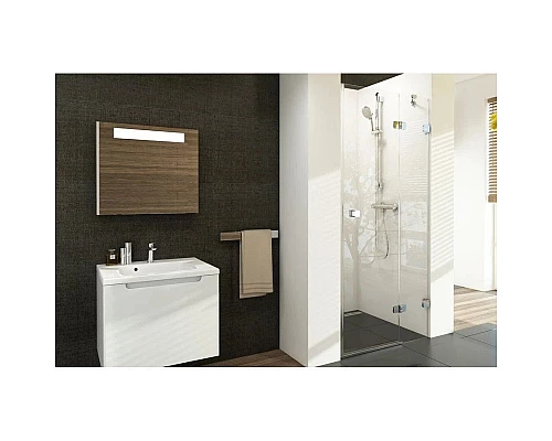 Купить Душевая дверь 90 см Ravak Brilliant BSD2 A-R + B SET R 0UP7AA00Z1 + D01000A083 прозрачное в магазине сантехники Santeh-Crystal.ru