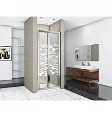 Душевая дверь 100 см Good Door Infinity SD-100-W-CH прозрачный с рисунком