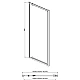Заказать Душевая дверь 80 см Aquatek AQ ARI PI 08020CH прозрачное в магазине сантехники Santeh-Crystal.ru