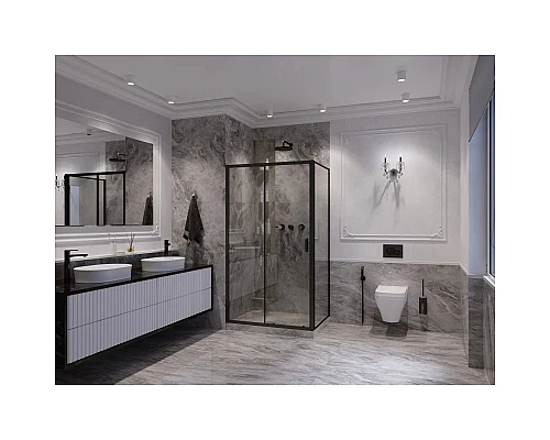 Приобрести Душевая дверь 120 см Ambassador Forsa 17021218AB прозрачное в магазине сантехники Santeh-Crystal.ru