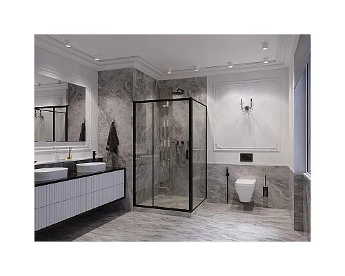 Приобрести Душевая дверь 120 см Ambassador Forsa 17021218AB прозрачное в магазине сантехники Santeh-Crystal.ru