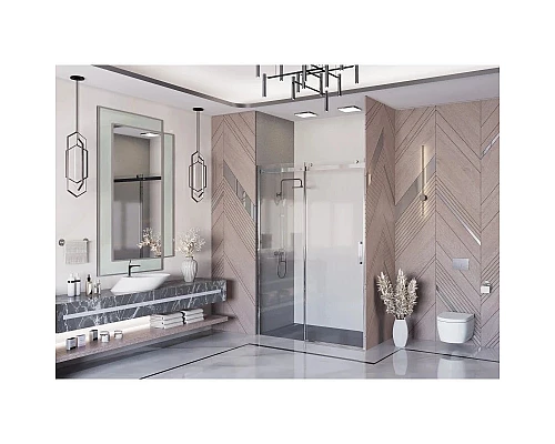 Купить Душевая дверь 120 см Ambassador Benefit 19021101HX прозрачное в магазине сантехники Santeh-Crystal.ru