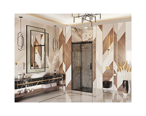 Заказать Душевая дверь 130 см Ambassador Benefit 19022202HBB тонированное в магазине сантехники Santeh-Crystal.ru