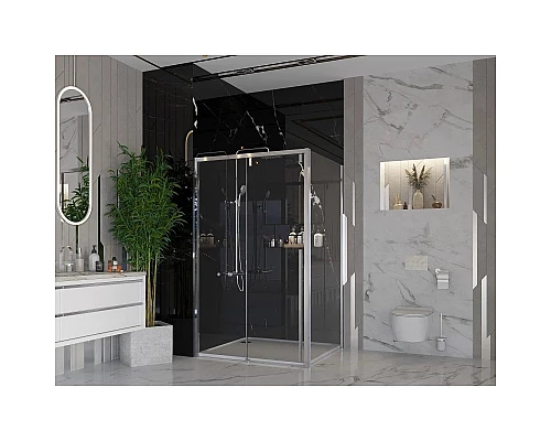 Приобрести Душевая дверь 130 см Ambassador Intense 110021102IX прозрачное в магазине сантехники Santeh-Crystal.ru
