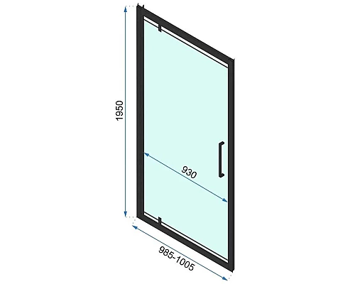 Приобрести Душевая дверь 100 см Rea Rapid Swing REA-K6410 прозрачное в магазине сантехники Santeh-Crystal.ru