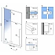 Приобрести Душевая дверь 110 см Rea Fargo REA-K6325 прозрачное в магазине сантехники Santeh-Crystal.ru