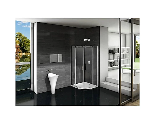 Приобрести Душевой уголок 100х100 см Good Door Galaxy R-TD-100-C-CH прозрачное в магазине сантехники Santeh-Crystal.ru