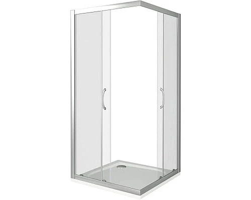 Купить Душевой уголок 80х80 см Good Door Latte CR-80-C-WE прозрачное в магазине сантехники Santeh-Crystal.ru